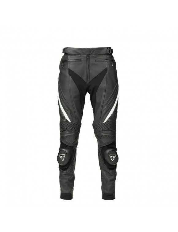 Pantalon moto en cuir pour homme avec protections originales Triumph Triple Black MLJS20531