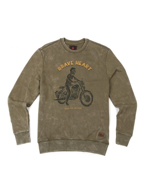 Men's sweatshirt in Royal Enfield Cotton Braveheart Dark Olive