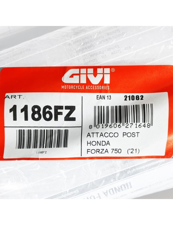 Kit support GIVI 1186FZ monookey/Monolock Honda Force 750 Bauletto - 4