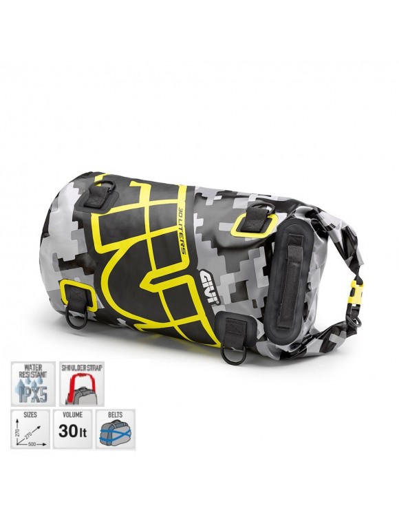 Bolsa rodillo silla montura/Rack Givi EA114CM 30L Universal impermeable - 2