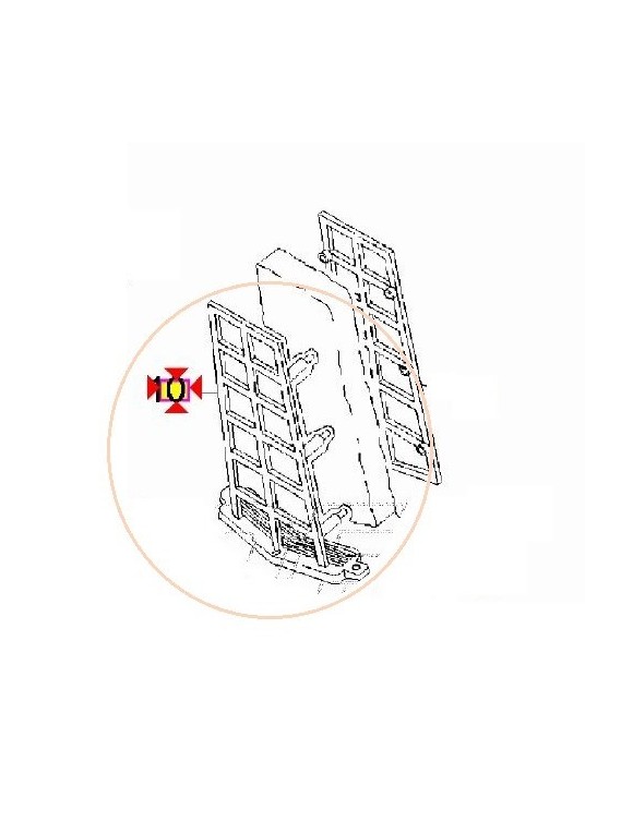 Coperchio a rete per filtro aria originale ap8231513 Aprilia Scarabeo 50 (93-05) - 4