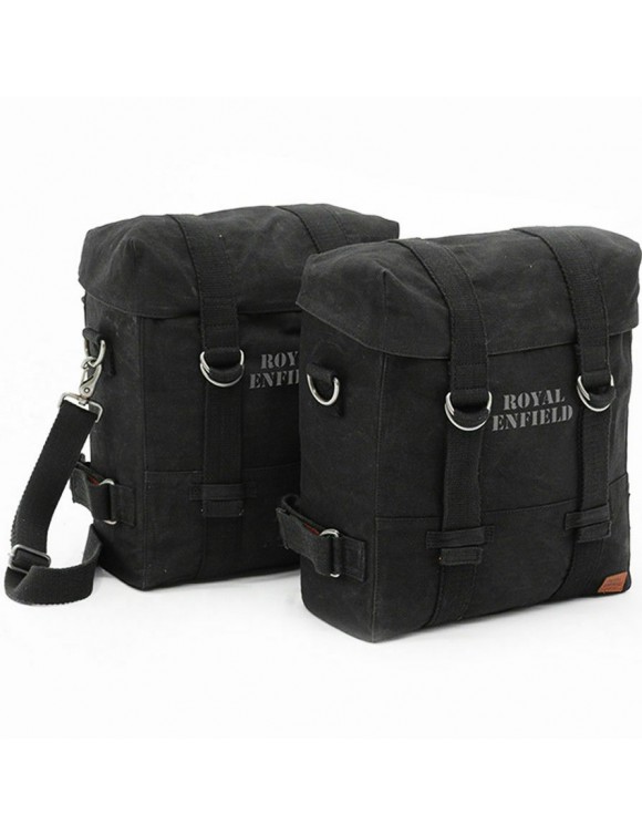 Pareja bolsas laterales y corchetes negros es 1990620/bl Royal Enfield Classic - 2