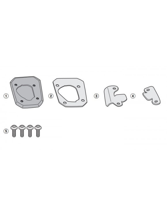GIVI es5138 BMW st1000xr stop stand extension kit - 2