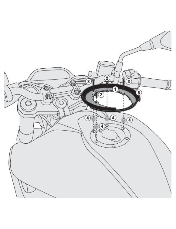 Bolso del tanque la brida BF31 GIVI/BLOQUEO BLOQUEO BMW G310 R/GS(a partir 2017) - 2