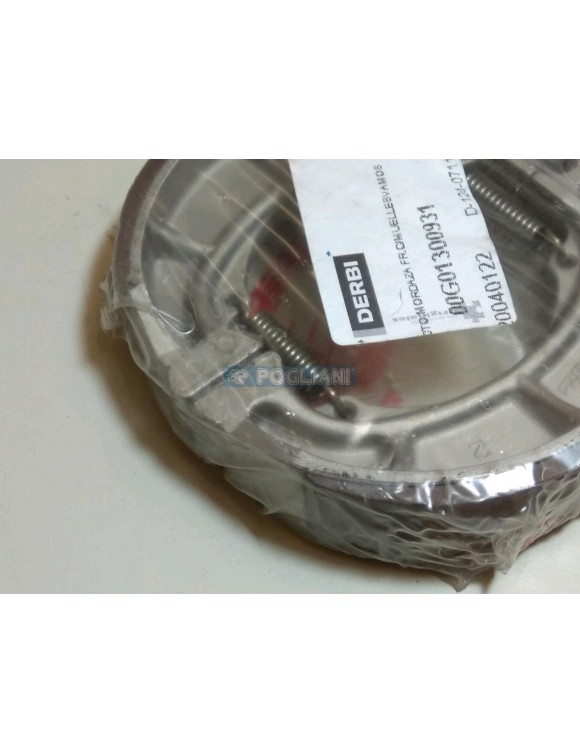 Pair of original brake shoes with spring for Derbi Atlantis, Variant - 2 Pair of original brake shoes with spring for Derbi Atlantis, Variant - 2
