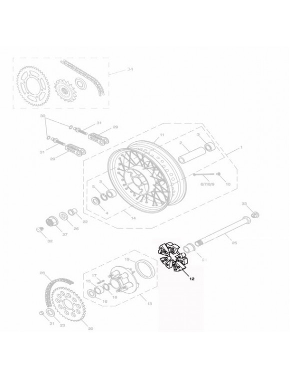 Gomma parastrappi corona t2012223 Bonneville,Daytona,Scrambler,Thruxton 900,Tiger - 4