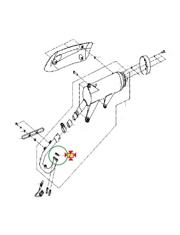 Joint collecteur d'échappement QS291S38000 Quadro 3/4/S/QV3 350,QOODER 400 - 2