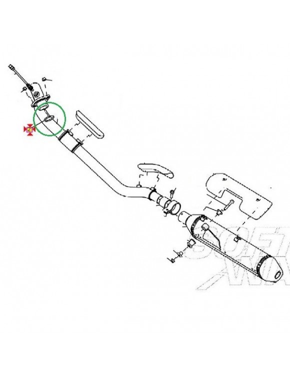 Guarnizione scarico 582638/a Royal Enfield Bullet/Classic/Continental GT - 2