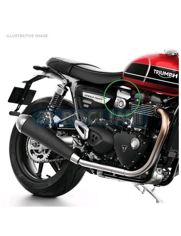 Coppia carene aspirazione nere originali A9618229 Triumph Speed twin - 5