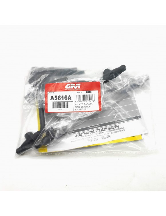 Kit fixation GIVI A5616A pare-brise 5616A Piaggio Beverly 300 HPE(à partir 2021) - 2 Kit fixation GIVI A5616A pare-brise 5616A Piaggio Beverly 300 HPE(à partir 2021) - 2