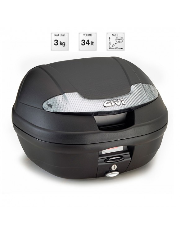Kit complet 34L GIVI E340NT + rack + MEDLEY/S/I-GET 125-150 - 3 Kit complet 34L GIVI E340NT + rack + MEDLEY/S/I-GET 125-150 - 3