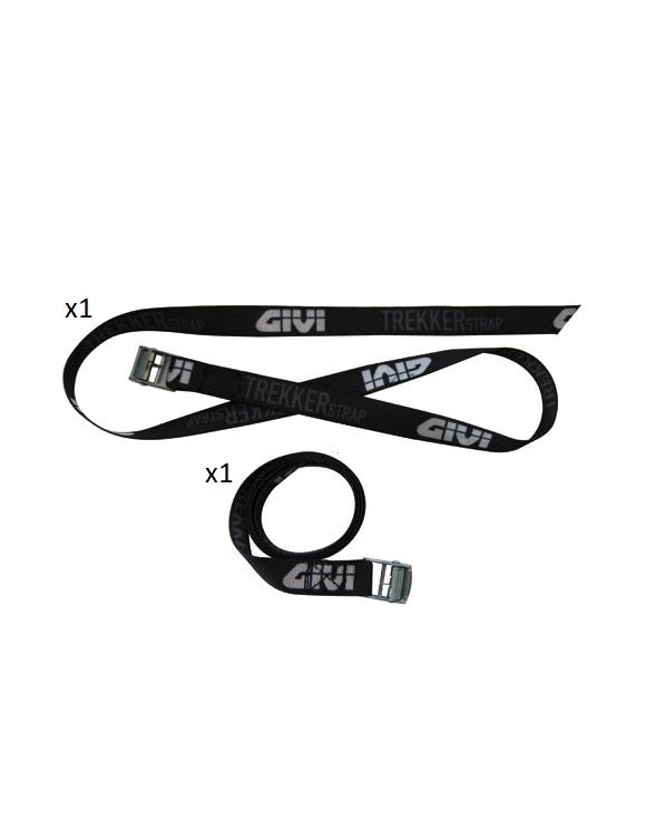 Coppia cinghie 170cm GIVI s350 per bauletto/borsa posteriore moto universale - 2 Coppia cinghie 170cm GIVI s350 per bauletto/borsa posteriore moto universale - 2