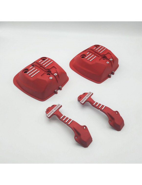 Couple Kit housse Tête Cylindre rouge Moto Guzzi V7 III 750(606804m) - 2 Couple Kit housse Tête Cylindre rouge Moto Guzzi V7 III 750(606804m) - 2