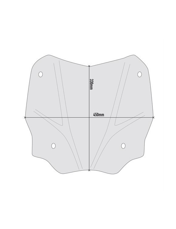 Cupolino parabrezza fumè GIVI d1181s per Honda sh 125-150-350 - 4