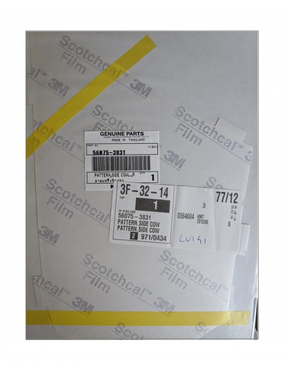 Etiqueta engomada del casco del lado derecho 56075-3831 KAWASAKI NINJA 650 ABS - 2