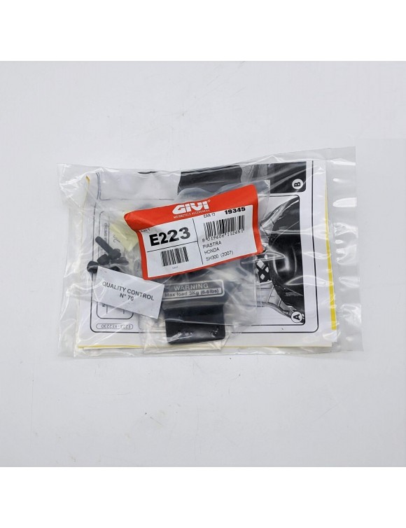 Attacco posteriore GIVI e223 per bauletto Monolock Honda sh 300i (07-14) - 2