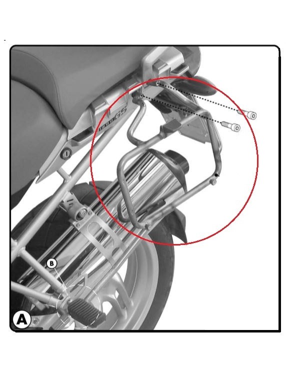 Kit portavaligie laterale GIVI pl684 per valigie Monokey, retro fit BMW r1200 GS - 2 Kit portavaligie laterale GIVI pl684 per valigie Monokey, retro fit BMW r1200 GS - 2