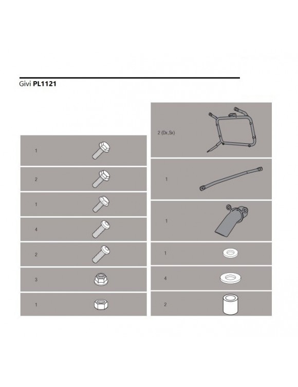 GIVI PL1121 side holder Monokey/Retro FIT HONDA CB 500 X(13 - 18) - 2