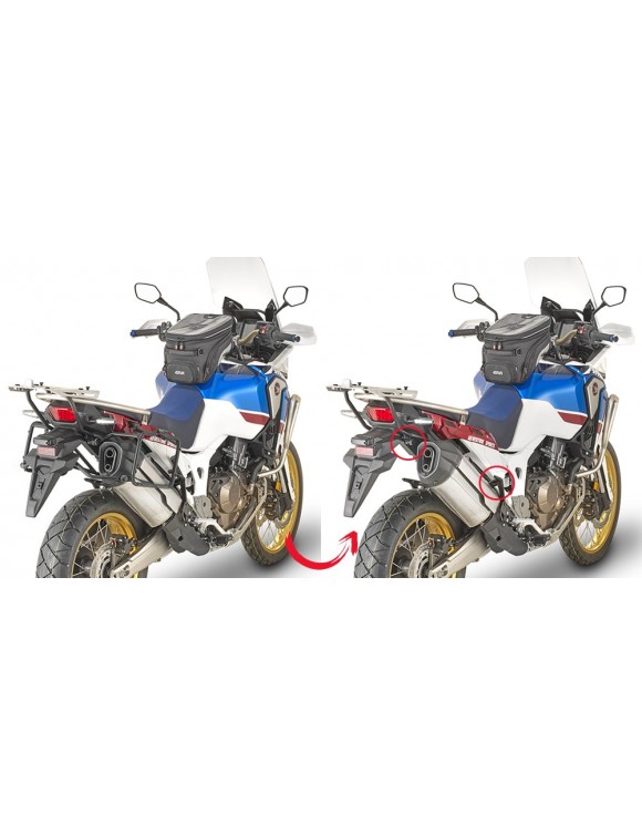 Portavaligie laterale GIVI plr1161 per Monokey/retro fit Honda Africa Twin - 2 Portavaligie laterale GIVI plr1161 per Monokey/retro fit Honda Africa Twin - 2