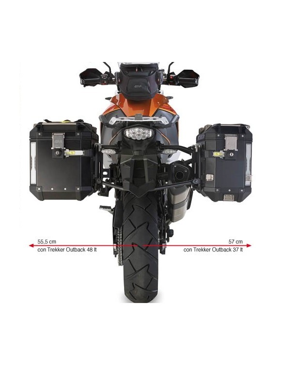 Portavaligie laterale GIVI pl7705cam per Monokey Trekker Outback KTM Adventure - 2