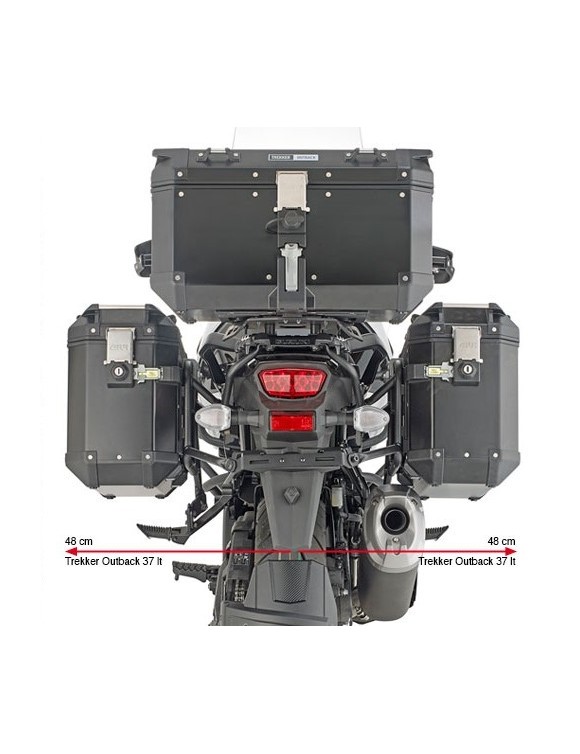 GIVI PLO3117CAM Monkey Trek side rack. Outback Suzuki V-Strom 1050 - 2