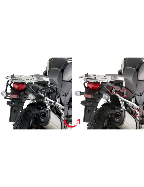 Lateral Rack Rapid Entfernung PLR3105 Monokey/Retrofit Suzuki DL1000 - 2