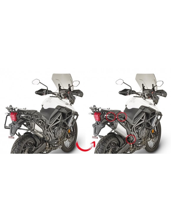 GIVI side case holder kit plr6413 for Monokey/Triumph Tiger retrofit cases - 2 GIVI side case holder kit plr6413 for Monokey/Triumph Tiger retrofit cases - 2