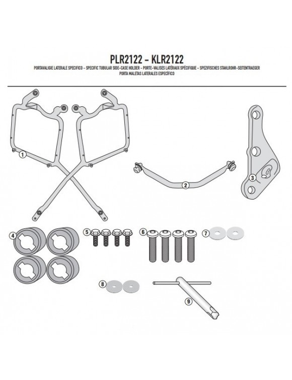 GIVI SIDE PACKAGE PLR2122 Quick Removal x Monkey/Retro-Fit Suitcases - 3 GIVI SIDE PACKAGE PLR2122 Quick Removal x Monkey/Retro-Fit Suitcases - 3