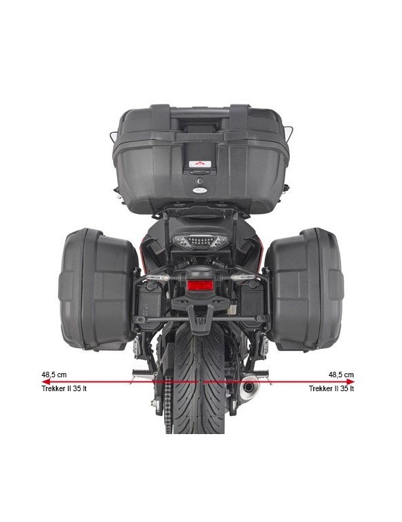 Kit portavaligie laterale GIVI pl2148 per Monokey/retrofit Yamaha Tracer 700 - 3 Kit portavaligie laterale GIVI pl2148 per Monokey/retrofit Yamaha Tracer 700 - 3