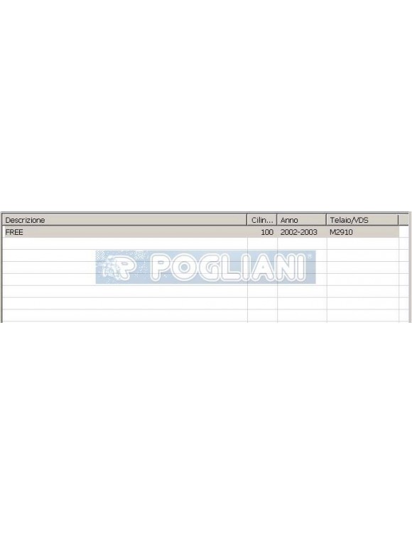 Series Engine Gaskets Spare Parts Piaggio Scooter Free 100 - 2
