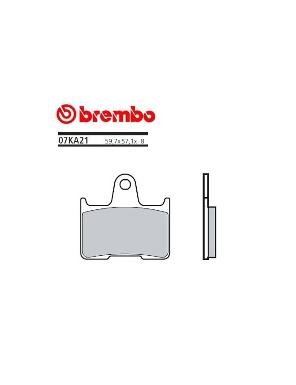 Pastillas freno traseras Coppia Mix CC Brembo 07KA2107 - 3 Pastillas freno traseras Coppia Mix CC Brembo 07KA2107 - 3