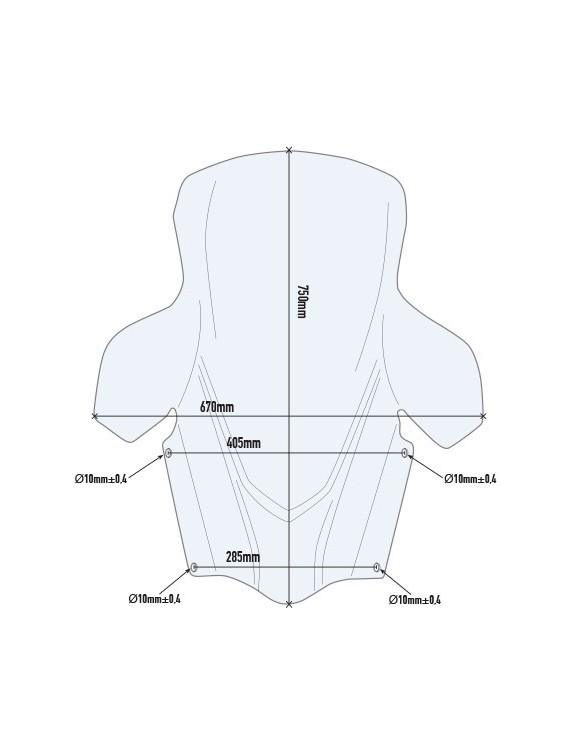 Parabrezza trasparente GIVI d3115st specifico per Suzuki Burgman 400 - 2
