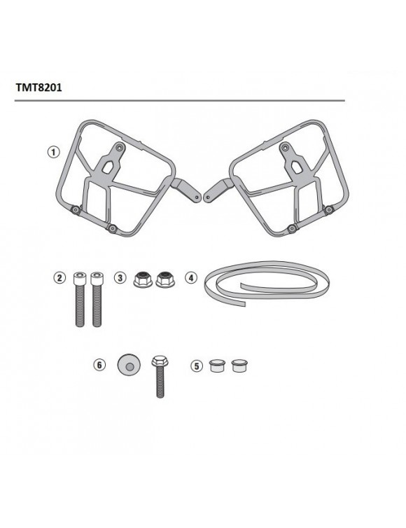 Telaio GIVI tmt8201 per borsa laterale mt501 metro-t Guzzi v7 III Stone/special - 2 Telaio GIVI tmt8201 per borsa laterale mt501 metro-t Guzzi v7 III Stone/special - 2