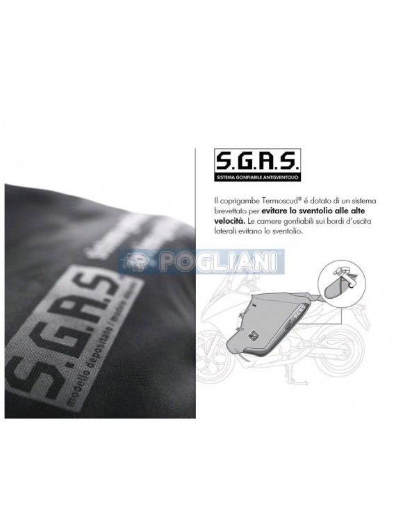 Coprigambe coperta Termoscud Tucano Urbano r041 per Aprilia Scarabeo 500 - 2
