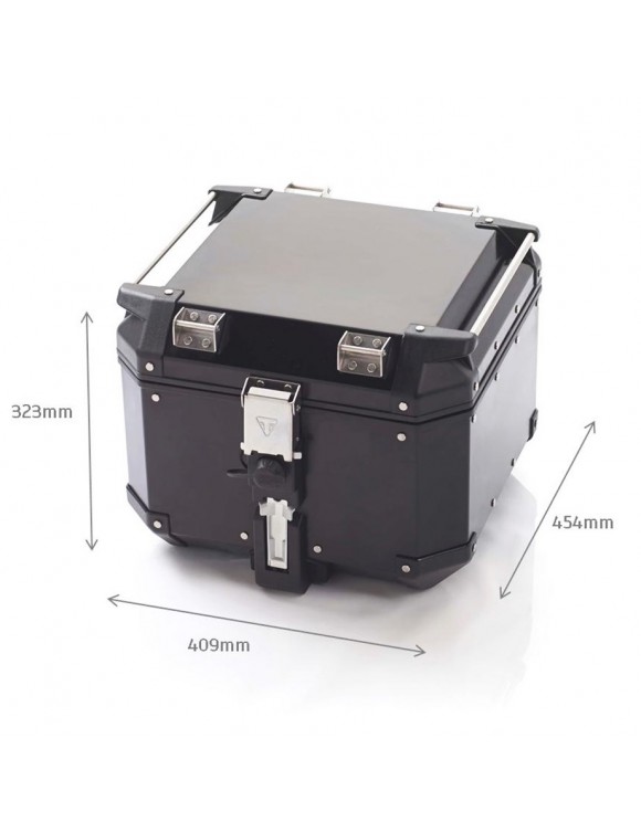 42L black aluminum Exped top box. A9500863 Triumph Tiger Explorer/1200 XR/800 - 4