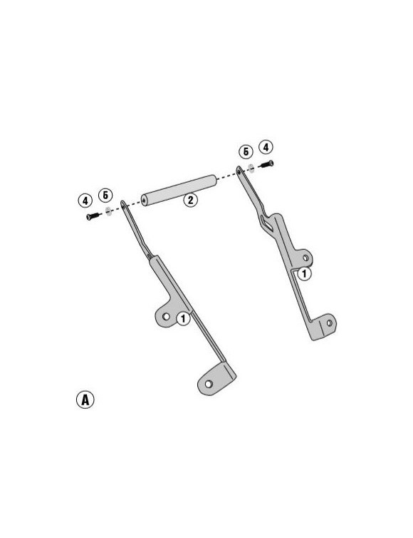 Traversino staffa supporto GIVI fb5126 per portanavigatori gps BMW g310 GS - 3 Traversino staffa supporto GIVI fb5126 per portanavigatori gps BMW g310 GS - 3
