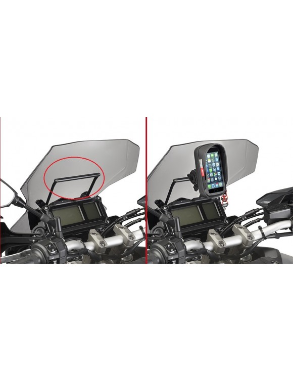Traversino GIVI fb2122 per porta gps/smartphone, s902a/s920m/s920l Yamaha  mt-09 - 2
