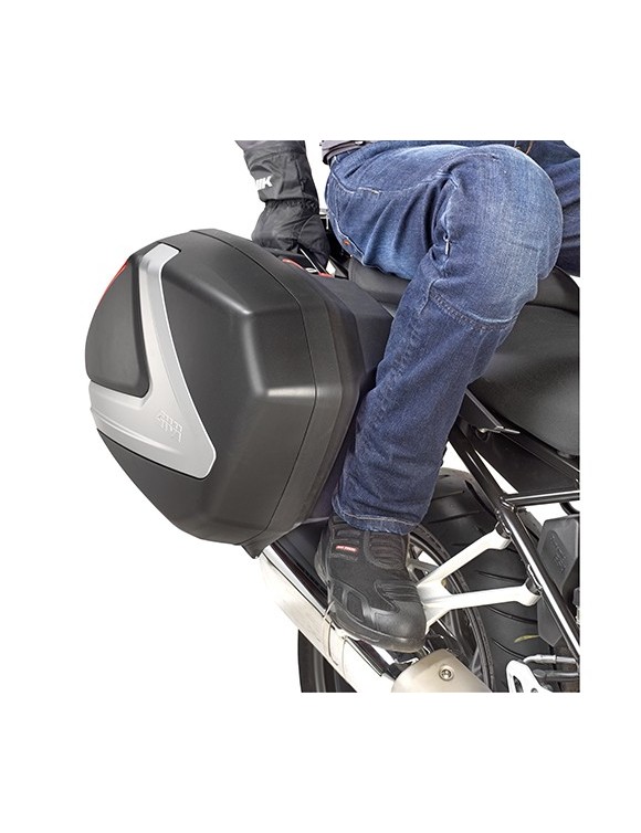 Couple SiSideCases 37L GIVI Motokey SiV37NT String Silver Fum - 4
