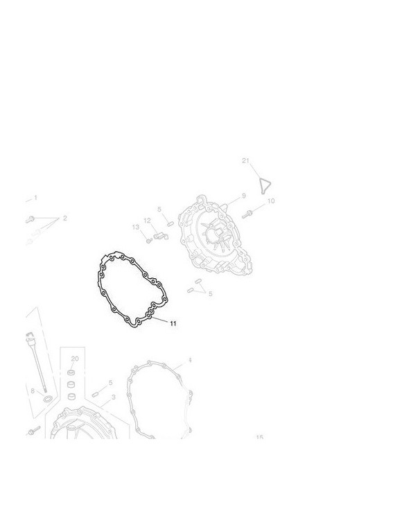 Guarnizione coperchio alternatore t1261098 - 3