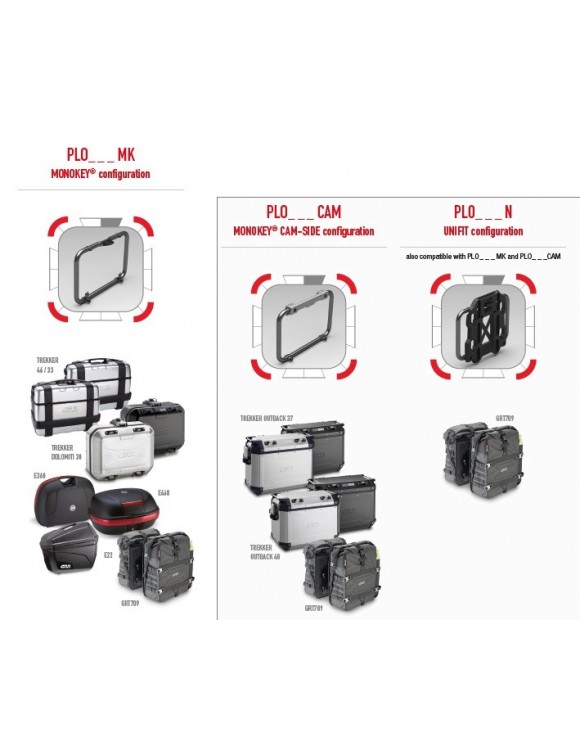 GIVI OFMK kit to fix monkey suitcases on "One-Fit Neutral PLO___N" frames - 4
