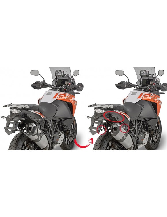 GIVI PLR7706 Porte-côte Monokey/Dos Fit KTM Super/Adventure S/R - 2