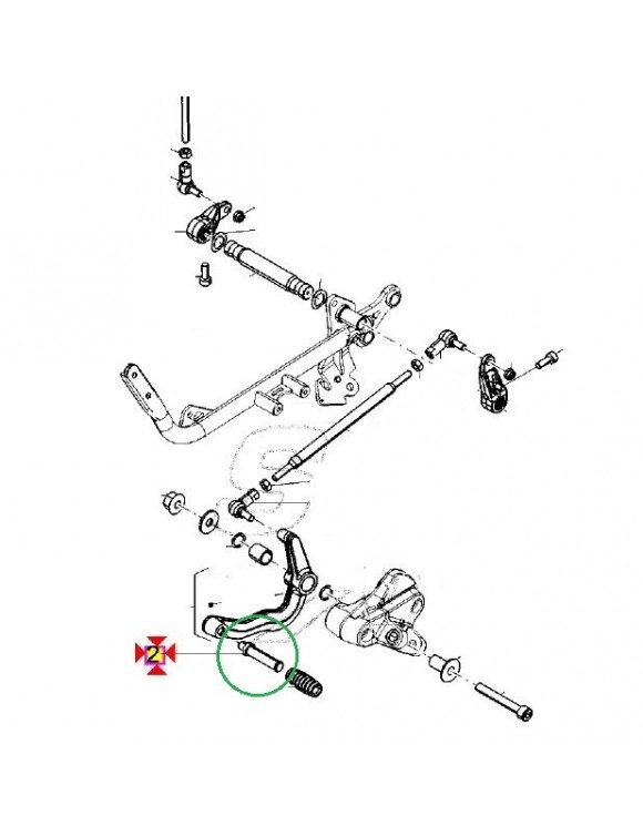 Ursprüngliche Änderung des Wandels 2B004818 Moto Guzzi V7/II/III,V9 Bobber - 3 Ursprüngliche Änderung des Wandels 2B004818 Moto Guzzi V7/II/III,V9 Bobber - 3