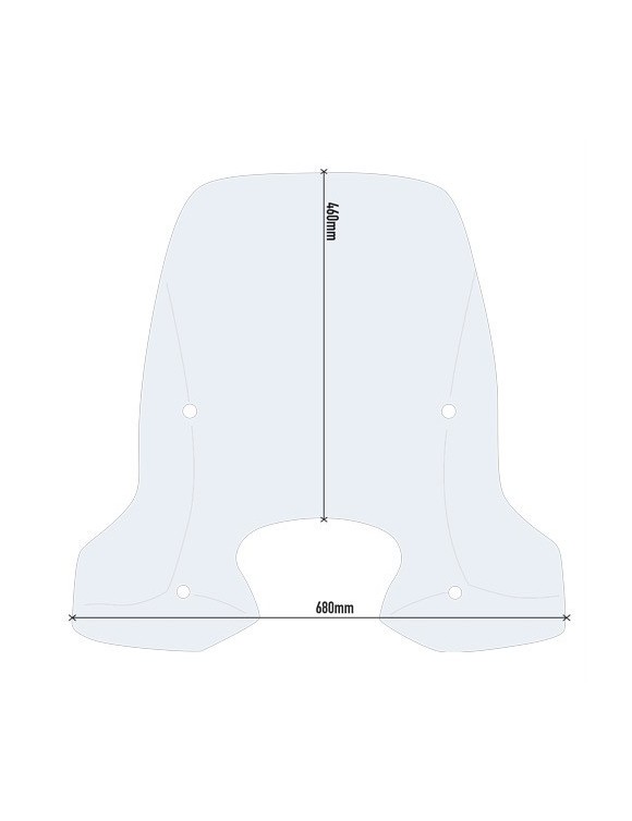 Transparent windshield GIVI D6116ST KYMCO People One 125-150(from 2013) - 2 Transparent windshield GIVI D6116ST KYMCO People One 125-150(from 2013) - 2