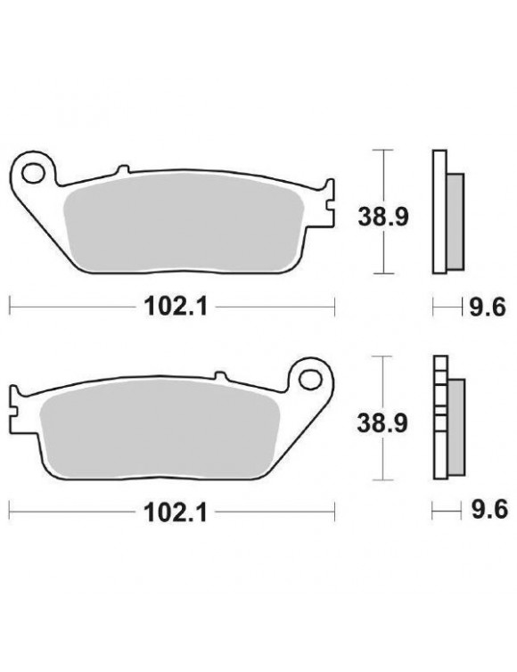 Pastillas freno traseras SBS 630LS VFR-CBR,Aventurer-Legend TT-Daytona-Tiger - 2