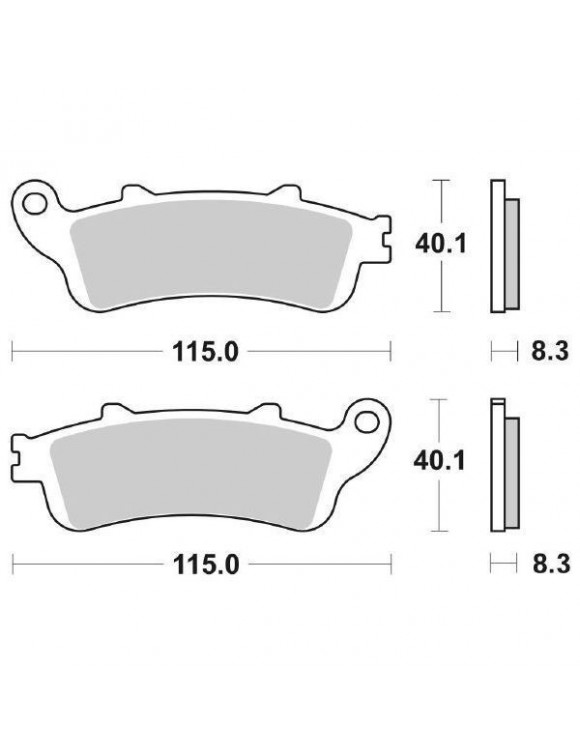 Pastillas freno traseras SBS 736LS HONDA DEAVILLA,VFR-VTX,Varadero,CB-CBR, - 2