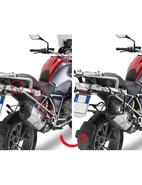 Seitenhalterung Klammern Schnelle Entfernung GIVI PLR5108 Monokey® BMW R1200 GS - 2