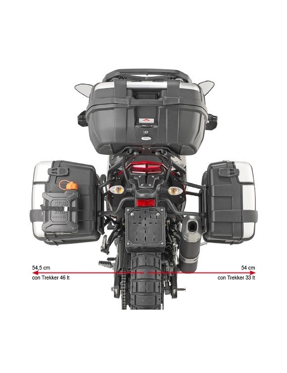 Portavaligie laterale GIVI plo2145mk per pl one-fit Monokey Yamaha Tenere 700 - 2