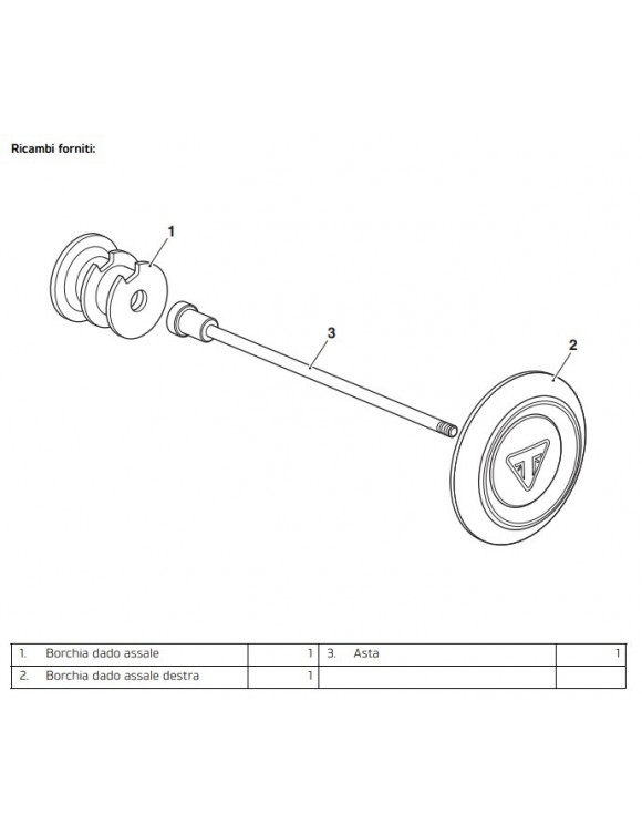 Hinterrad A9648068 Hinterrad Achsabdeckungen Kit Triumph Speed ​​Triple 1200 Rs - 3