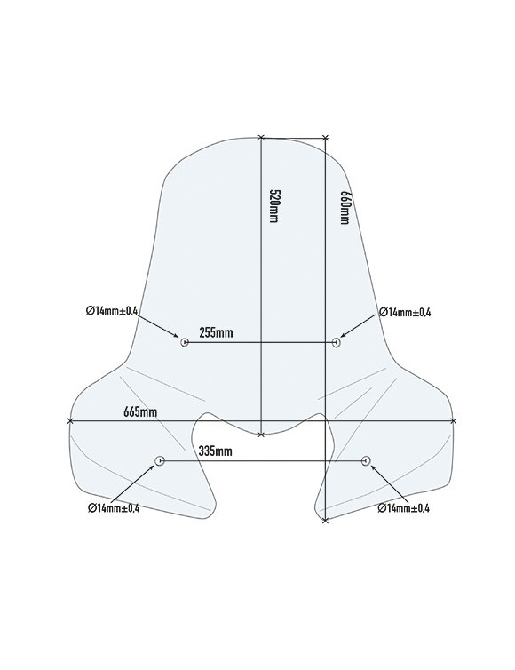 thumbnail image 2 of GIVI 308A Clear Windscreen For Honda Vision 50-110 (2011-2020) - No Attachments 2 of 5