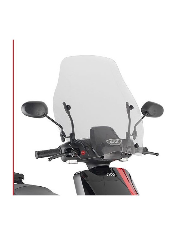 Parabrezza trasparente GIVI d1155st per Honda sh 125i-150i, niu nqi/mqi+/uqi gt - 4